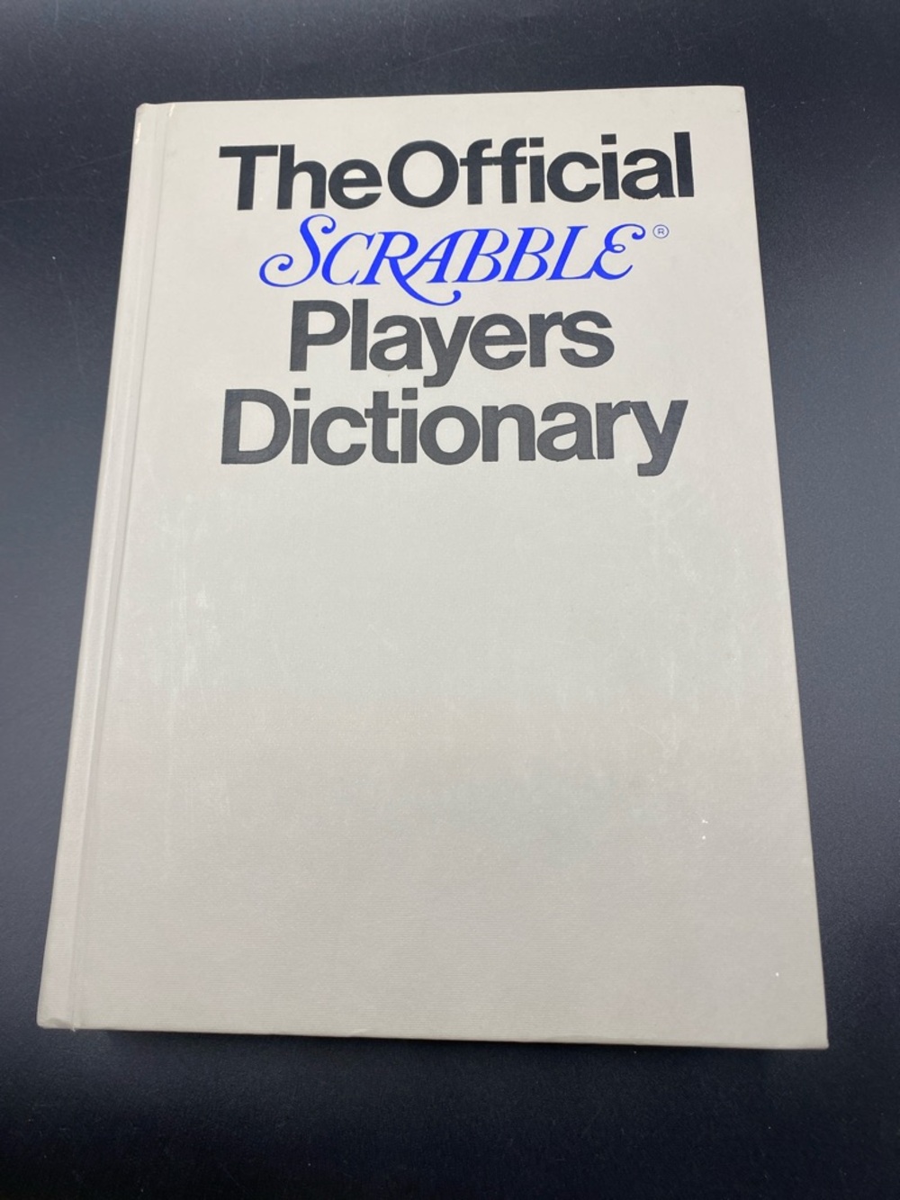Vintage 1970’s THE OFFICIAL SCRABBLE PLAYERS DICTIONARY Hardcover Book